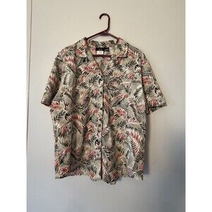 VTG Tapestry Hawaiian Shirt XL Men’s Tropical Palm Made In USA 1-10068 D Rare